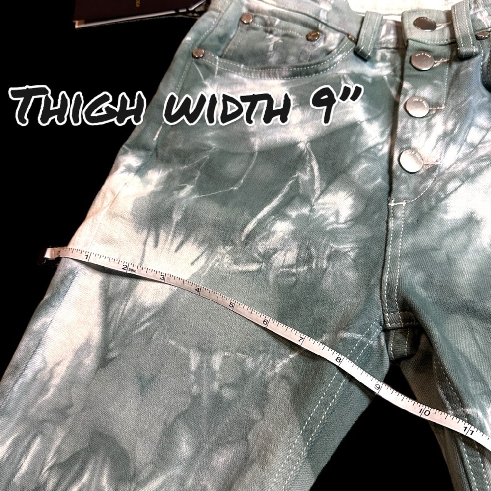🎉HP!🎉 Orig. NWT White High Rise Ankle Skinny now in Sage design. Size 26 - Picture 9 of 12